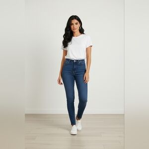 Fashion Nova Dark Blue Skinny Jeans